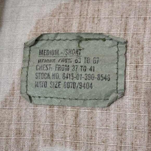 VTG Military Camo Shirt Mens Medium-Short Ripstop Multi-Pocket Lightweight - Picture 4 of 5